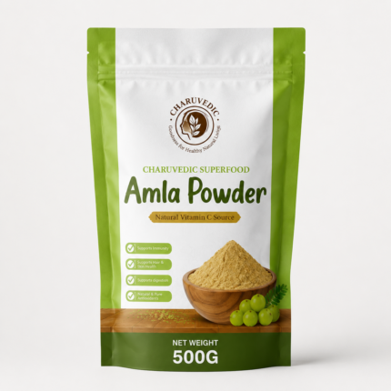 Amla Powder – Natural Vitamin C Ayurvedic Powder | Charuvedic – 500 Gram